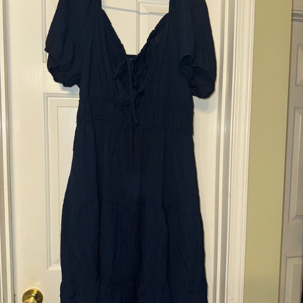 SHEIN Navy Long Sleeve Dress